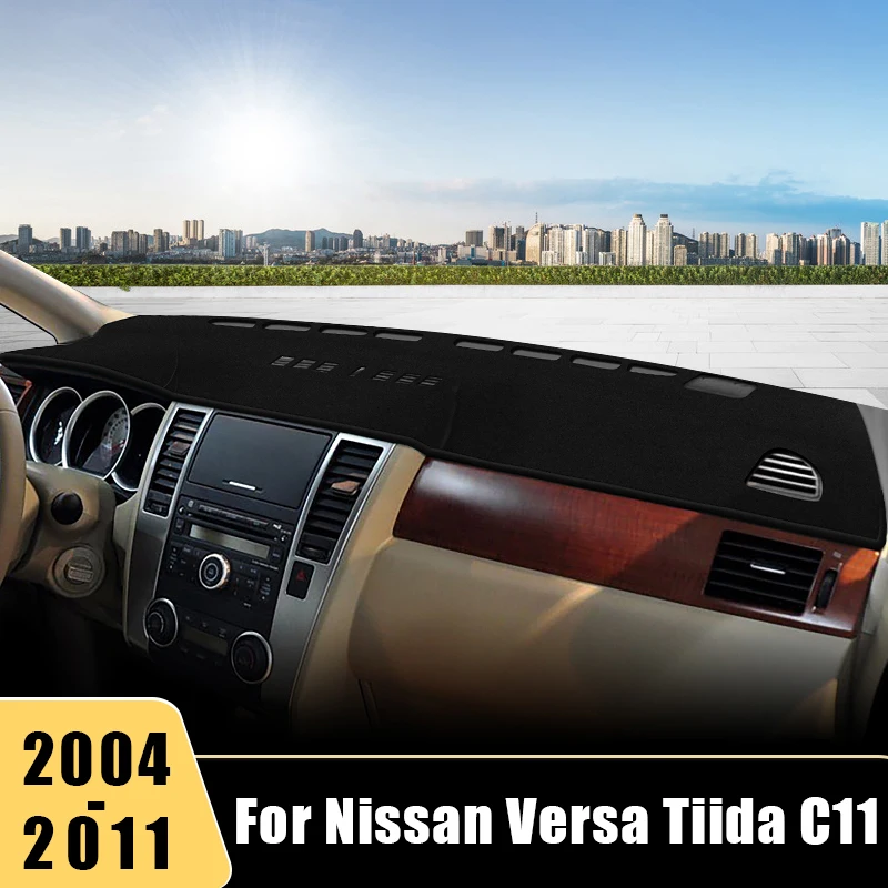 

For Nissan Versa Tiida C11 2004 2005 2006 2007 2008 2009 2010 2011 Car Dashboard Cover Sun Shade Avoid Light Mats Accessories