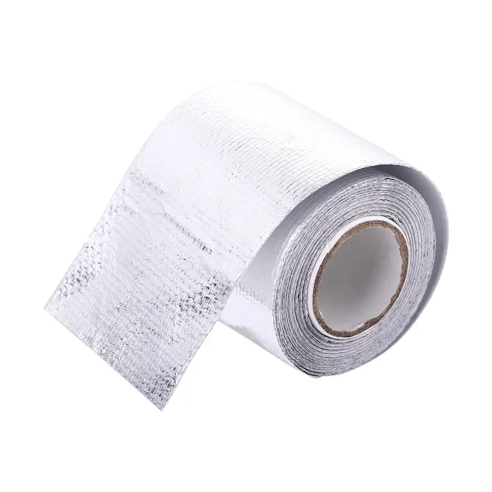 

Flame Retardant Silver Exhaust Pipe Heat Insulating Tape Protection Foil Tape Self-Adhesive Sticker Heat Shield Wrap Tape