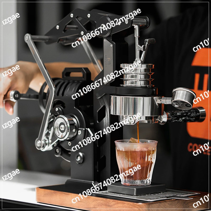 Italian Hand Cranked Semi-automatic E61 Mach Coffee Machine with Fully Mechanical Concentration and Pressure Swing Extraction