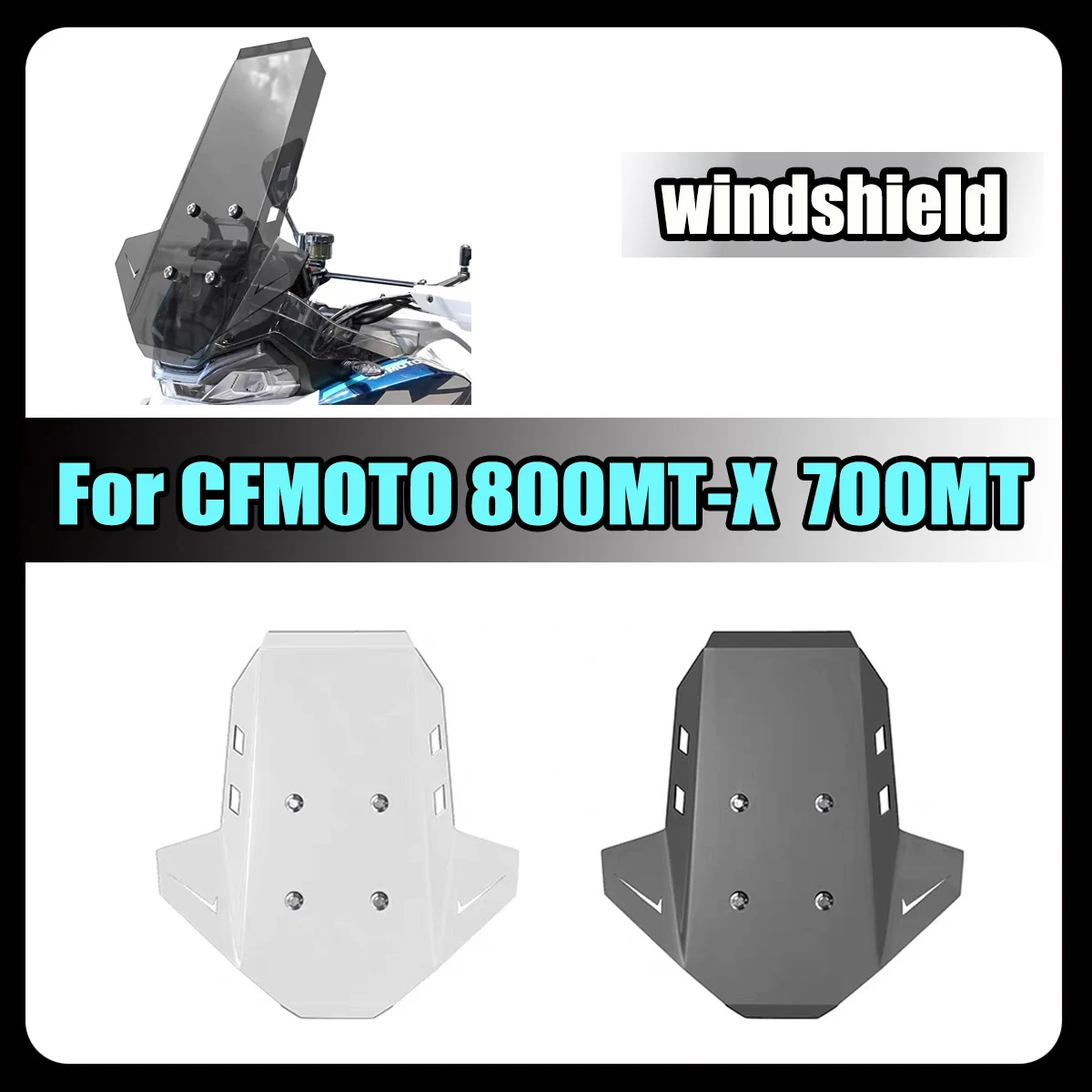 

Fit For CFMOTO 700MT 800MT-X 800MTX MT700 1000MTX 1000MT-X Motorcycle spoiler front windshield straight-line goggles racing