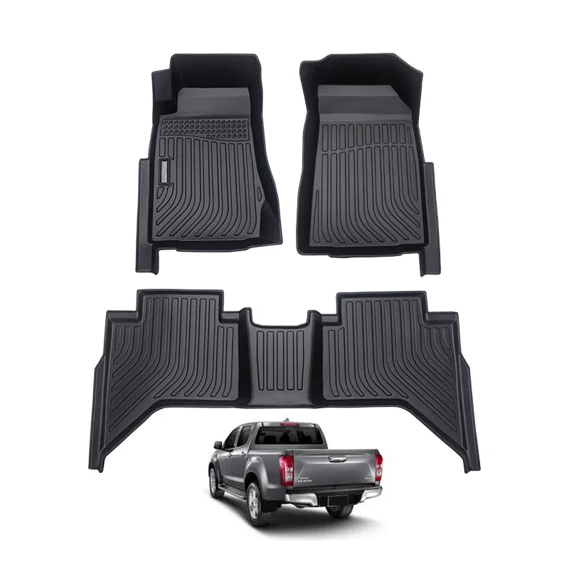 

4x4 auto floor mat 5D TPO floor mat deep dish matting TPE car carpet for Isuzu Dmax MUX