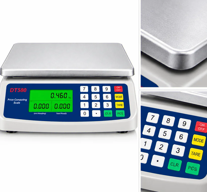 HTMCK Electronic Scale 30KG /1G High-Precision LCD Digital Scale Kitchen Weighing Platform Scale Food Scales