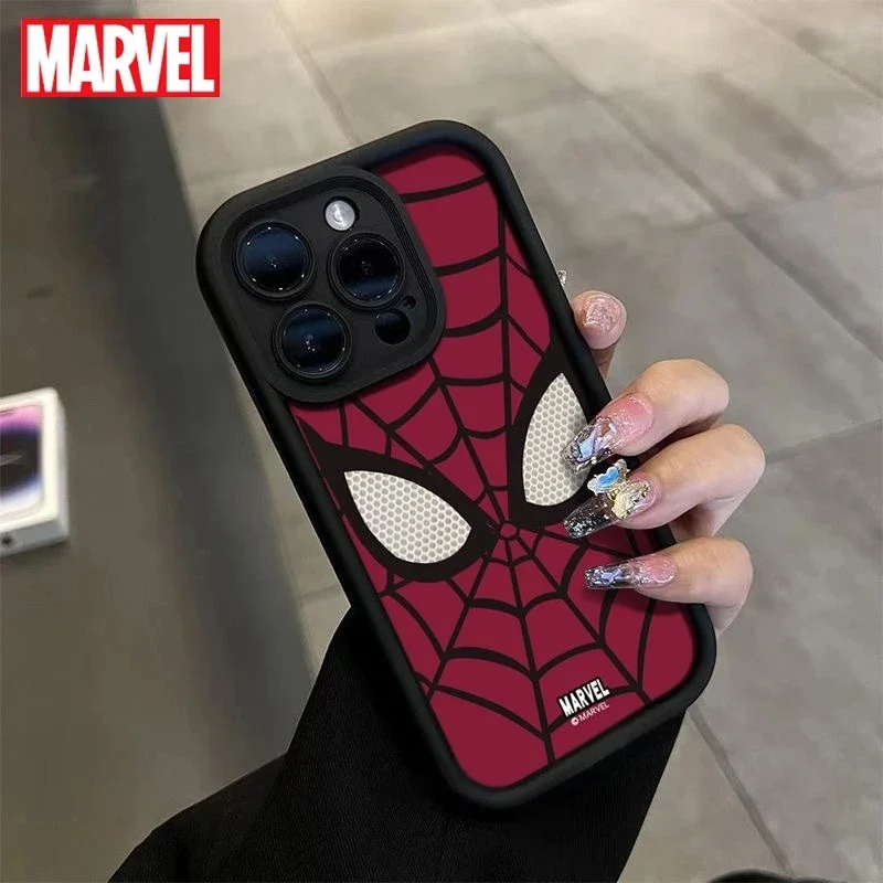 Disney Marvel Spider Man Multistep TPU Soft Cool Phone Case for IPhone 15 14 13 12 11 Pro Max XR XS X 7 8 Plus SE2 SiliconeCover