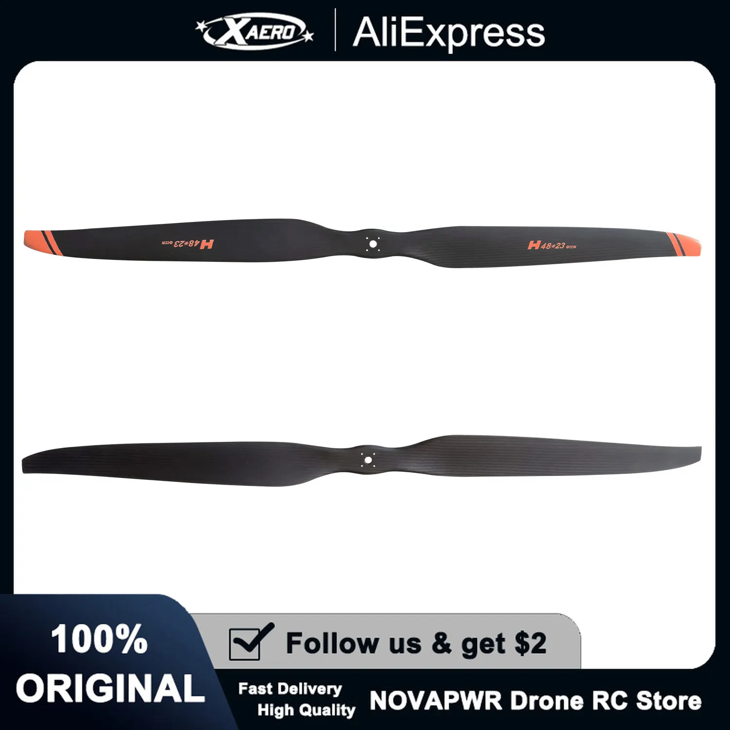 

Карбоновый пропеллер 48x23 дюйма (CW+CCW) для двигателя HobbyWing X11, большой пропеллер для тяжелых RC дронов и летательных аппаратов