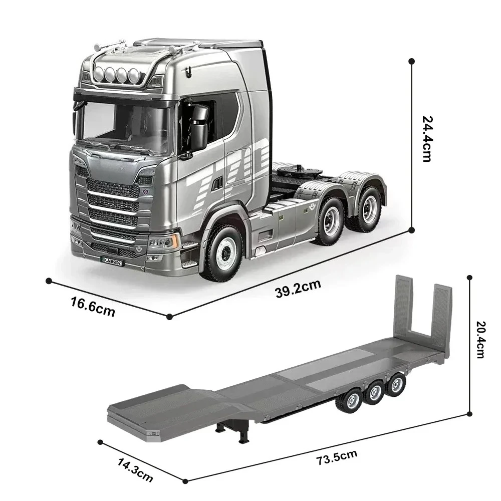 TOUCAN RC HOBBY 1:18 6 X4 Télécommande Tracteur Camion SC 770S 1501 RWD RC Camion Véhicule Léger Son RTR Modèle Jouet pour Adultes Hobby Modèle