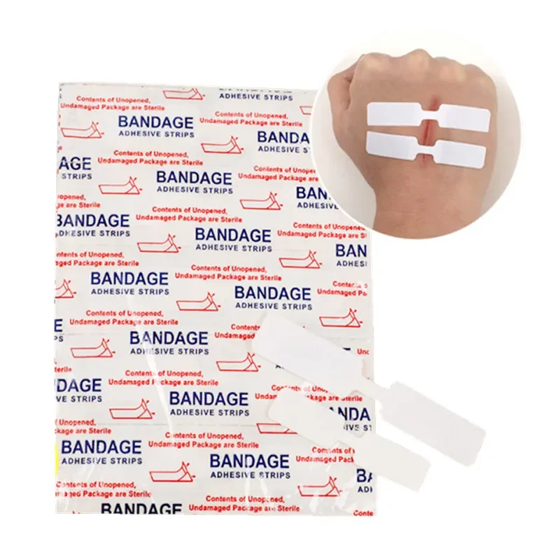 5pcs/pack Sutureless Patch Outdoor Sports Wound Dressing Skin Closure Srips Band Aid Quick Wound Suture Patch New Type Plasters