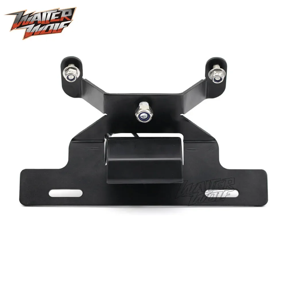 License Plate Holder For Harley FAT BOY FLFB 2018-2024 Rear Motorcycle Tail Tidy Fender Eliminator LED Bracket Frame Accessories