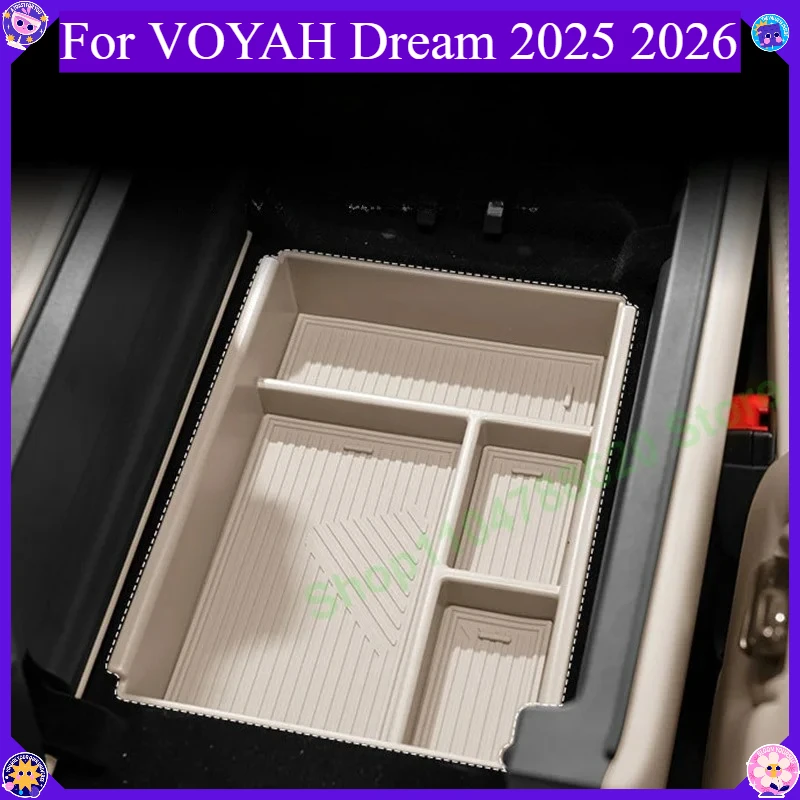 Anti Scratch Armrest Storage Organizer Tray For VOYAH Dream 2025-2026 Central Control Storage Box Car Interior Modify Parts