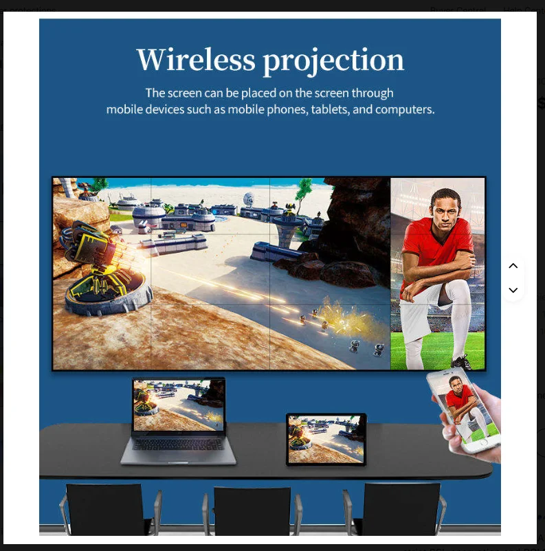 Produttore Buon Prezzo 46 pollici ultra stretto 3,5 mm lunetta 2x2 schermo di giunzione video parete LCD HD 3x3 per interni