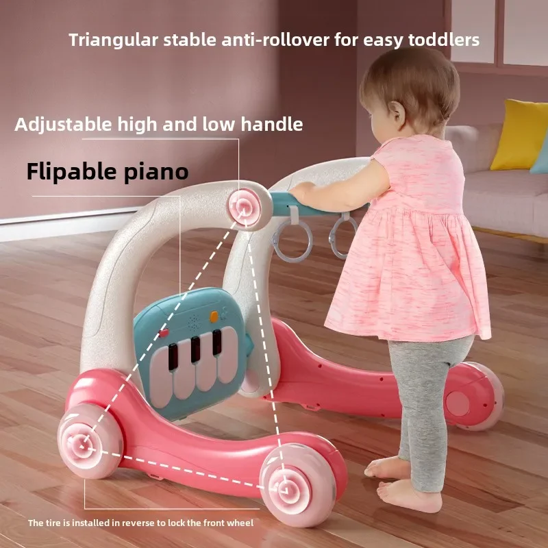 Baby pedaal piano fitness frame, pasgeboren baby volle maan speelgoed, 0-1 jaar 3-6 maanden vroege onderwijs Walker, peuter geschenkdoos