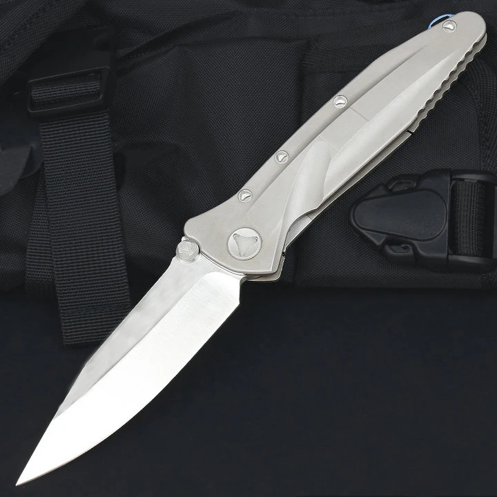 Mict DeltaFos Knife Drop Tanto D2 Blade TC4 Titanium Handle Outdoor EDC Survival Tool Knives - view 2