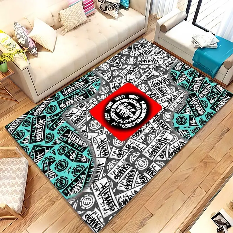 Boardsport Logo E-Element Skateboards Soft Non-Slip Large Area Rug for Living Room,Bedroom Carpet Mat for Sofa,Home Decor Gift