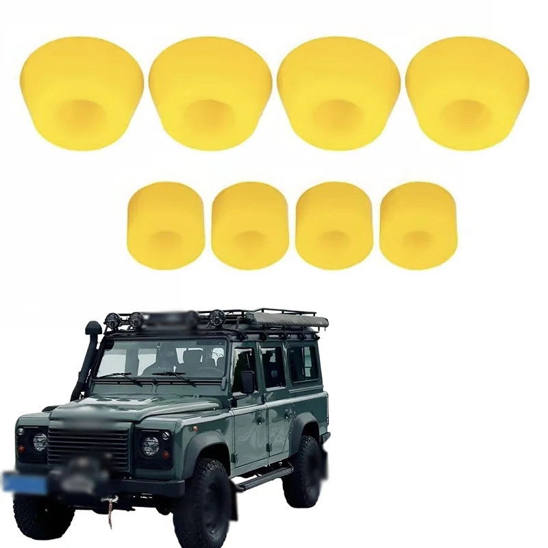 

1 Set Yellow Rear Shock Absorber Poly Polyurethane Bush Kit K84 For Land Rover Defender Car Accessories Auto Replacement Parts