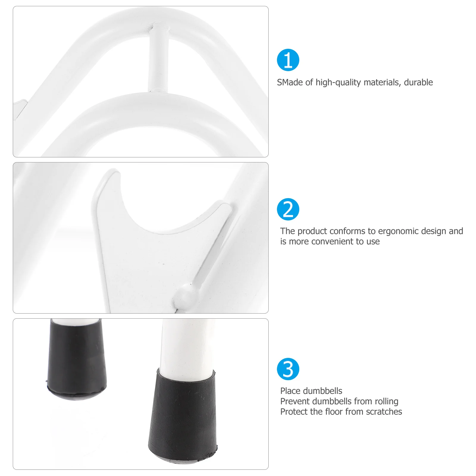 

1Pcs Dumbbell Rack Household Anti-Slip Metal Stand for Weightlifting Dumbbell Storage Fitness Equipment Holder