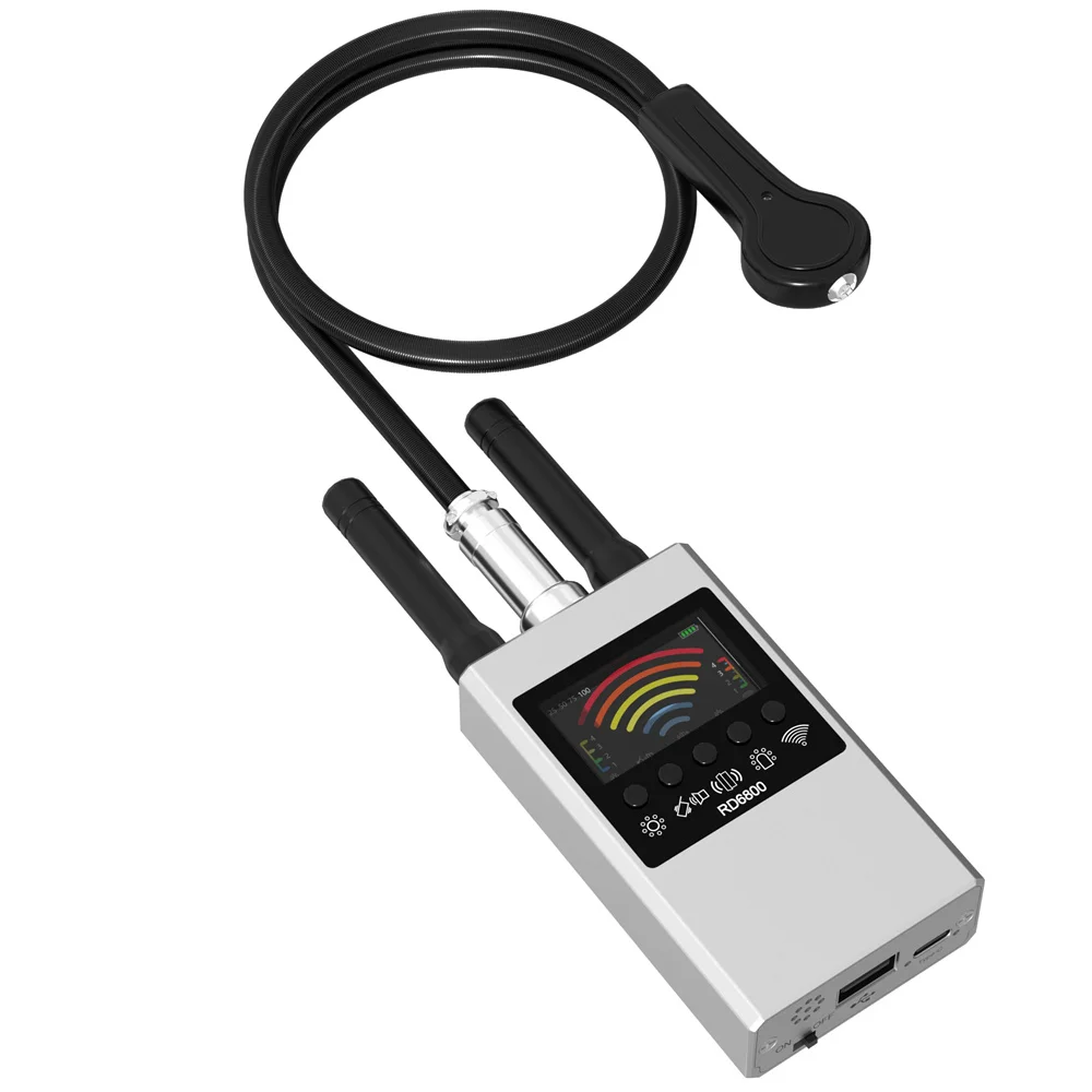 Detector de cámara antiespía profesional DR6800, escáner de insectos, protección de seguridad, cámara de señal RF, dispositivos ocultos, localizador de rastreador GPS para coche