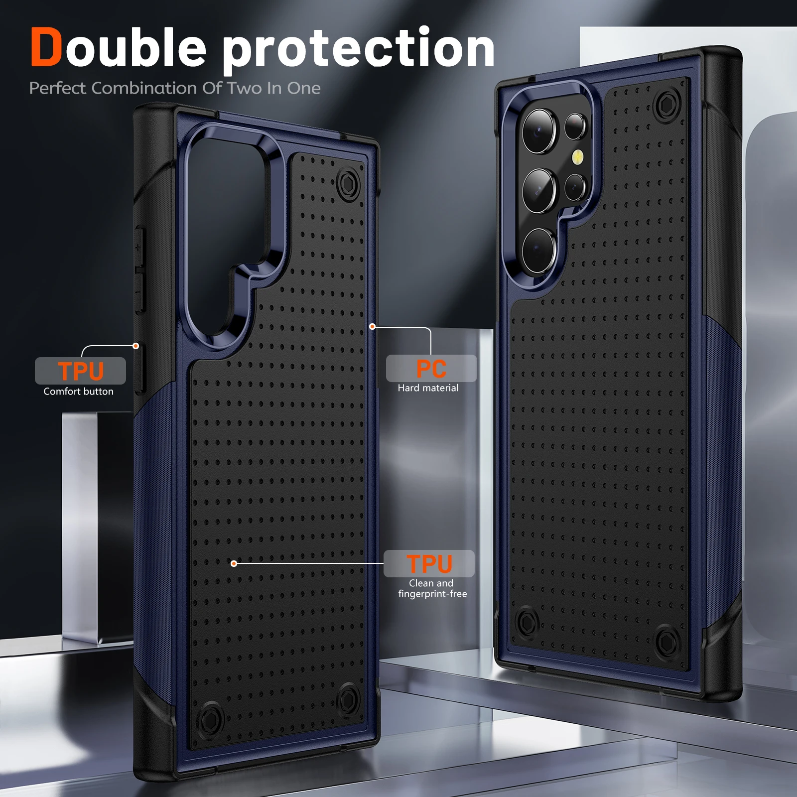 Hybrid Rugged Shockproof Armor Case For Samsung Galaxy S24 Ultra S25 S23 S22 Plus S21 FE S20 S10 A53 A73 A12 A22 A32 Phone Cover