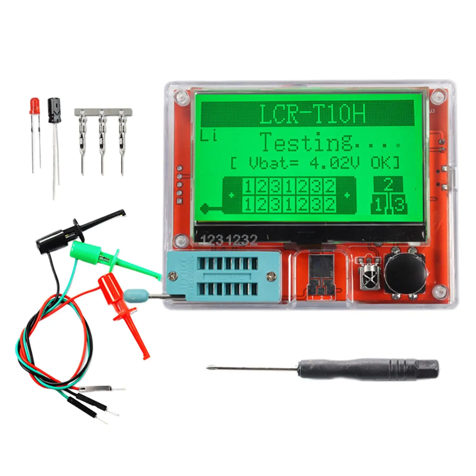 Multifunction Meter  LCD Display Graphical Lcr T10H Transistor Tester mos Esr Meter testing Triode Igbt Capacitance Thyristor