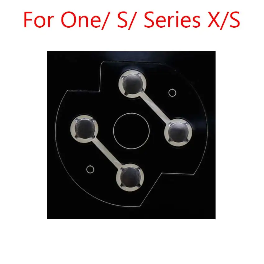 Yuxi อะไหล่สำหรับ Xbox One S คอนโทรลเลอร์ D-Pad, ปุ่มโดมโลหะสติกเกอร์ฟิล์มนำไฟฟ้าสำหรับ Xbox Series X S ชิ้นส่วนซ่อม