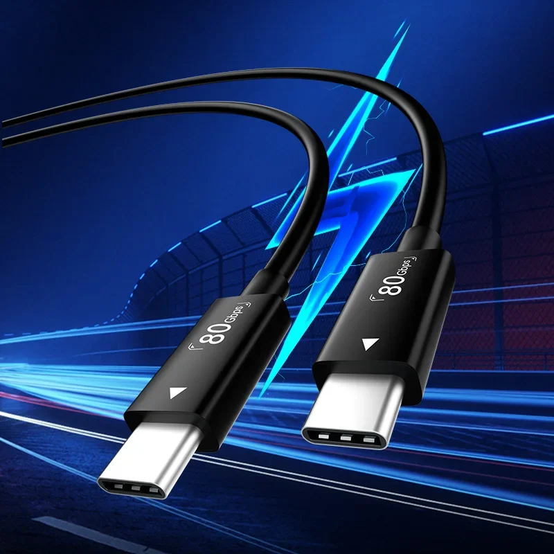 Acasis Thunderbolt 5 Cable 80Gbps 8K@60Hz Video Output 240W PD Fast Charging Intel Certified for Mac Air/Pro iPad and Lactop