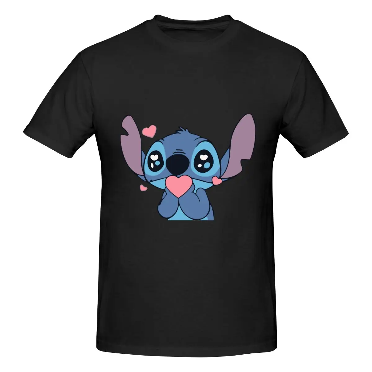 Summer Tops Cute Stitch T Shirts for Men Women Casual Cotton T-Shirts