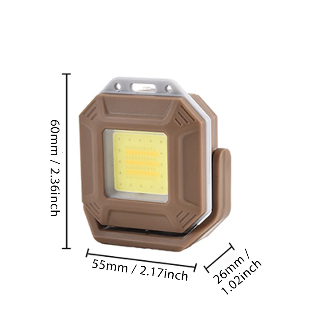 Rechargeable LED Work Light: Waterproof Inspection Lamp with Magnetic Base, for Car Repair, Emergency & Workshop Use 2pcs