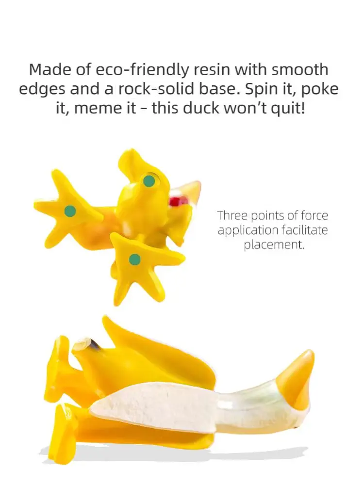 

Banana Duck Creative Garden Decor Sculptures Yard Vintage Gardening Decor Art Peeled Banana Duck Home Statues Crafts