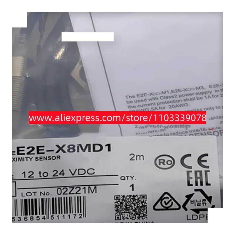 2PCS New inductor sensor  E2E-X2B1D12-M1GJ E2E-X2C2D12-M1GJ E2E-X2C2D12-M1 E2E-X2B2D12-M1GJ E2E-X2C1D12-M1GJ