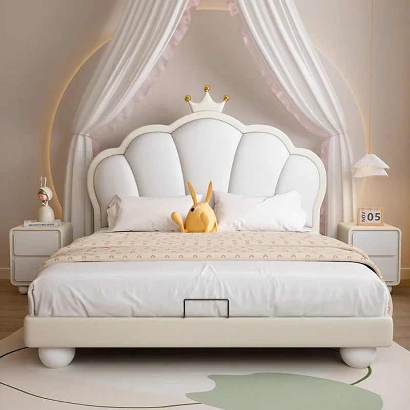 

Кровать-замок для девочек, современная деревянная кровать размера Queen, для сна, в стиле принцессы, для людей и собак, уникальная мебель