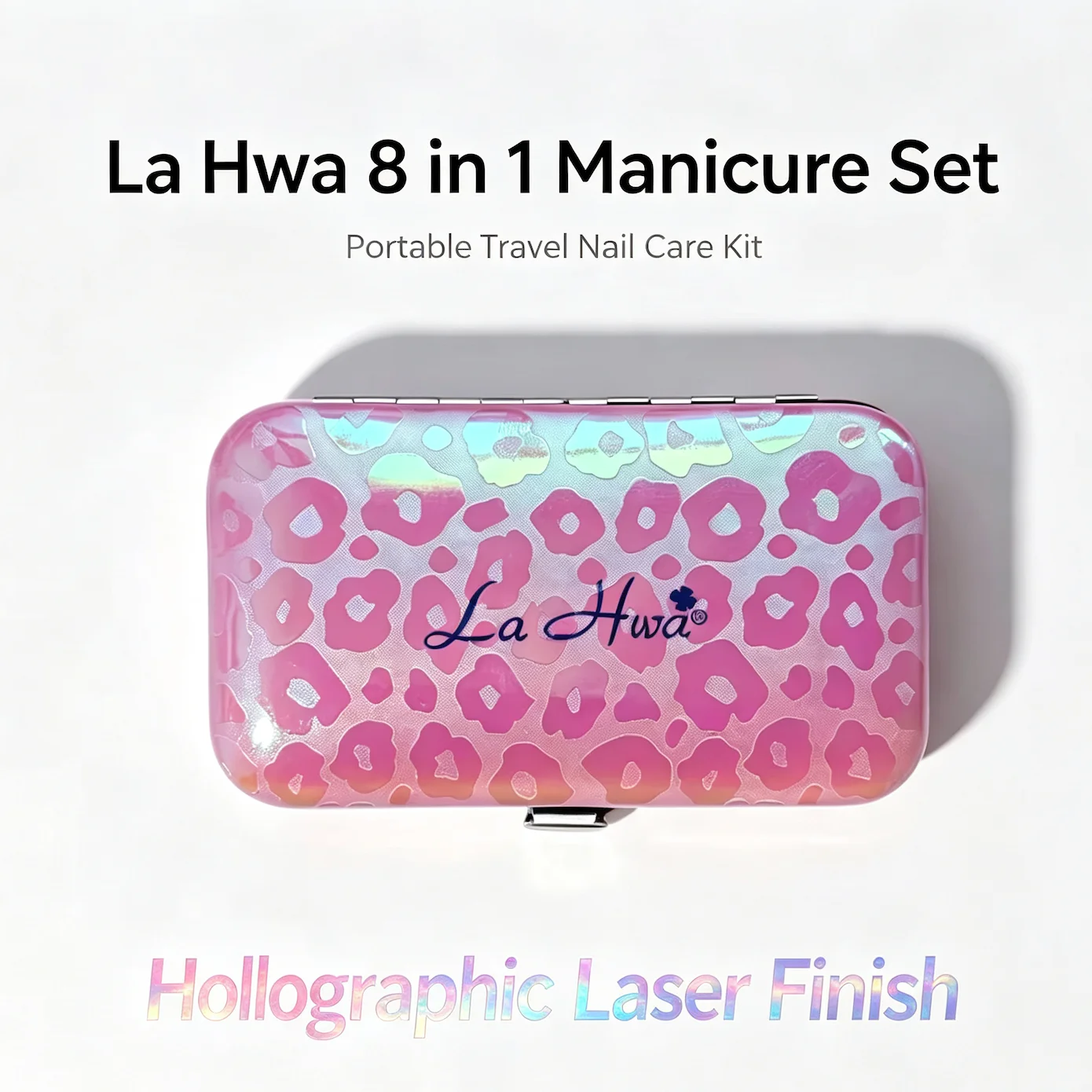 6Pcs Leopard Print Manicure Pedicure Set Stainless Steel Black Nail Clipper Kit Portable Travel Nail Care Tools Gift Box For Wo