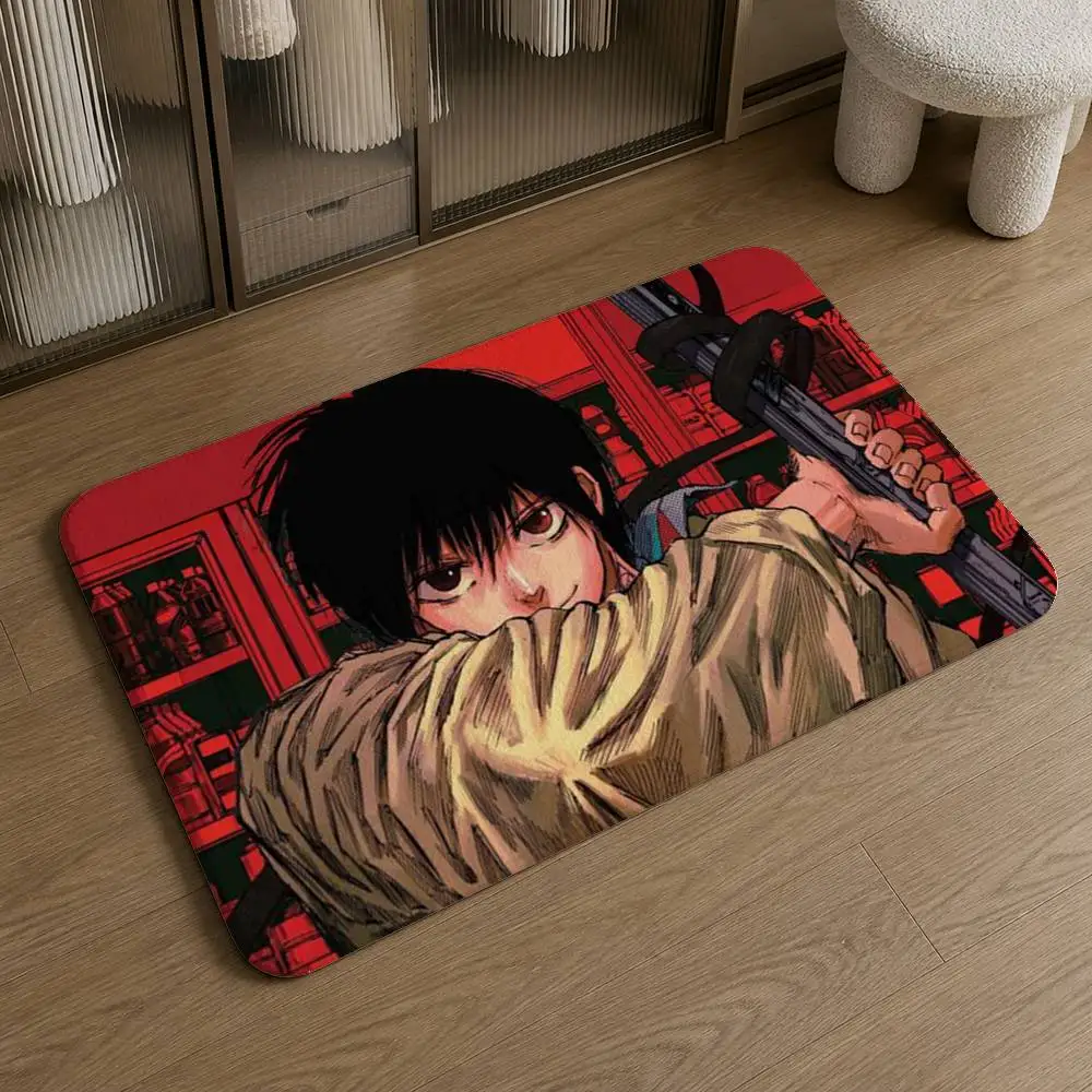 S-Sakamoto Days  Pattern Soft Washable Non-Slip Doormat for Indoor and Outdoor Home Decor