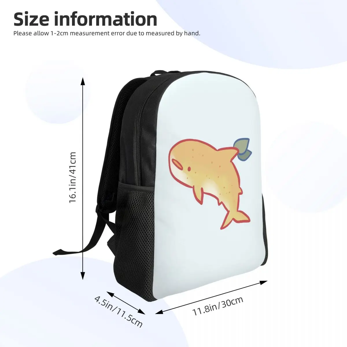 Lemon Shark Student Backpack School Bag Hiking Travel Daypack for Men Women Fashion Bookbag Shoulder Bags