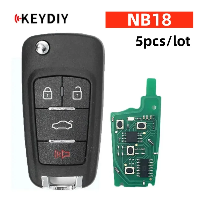 

5cps KEYDIY NB18 Многофункциональный KD дистанционный ключ NB Series 4 кнопки Автомобильный ключ для MINI KD/Φ KD MAX автомобильный ключевой программатор