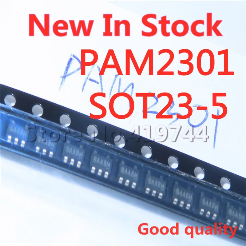 10PCS/LOT Quality 100% PAM2301CAABADJ PAM2301 SOT23-5 SMD 1.8V output step-down DC-DC converter In Stock New Original