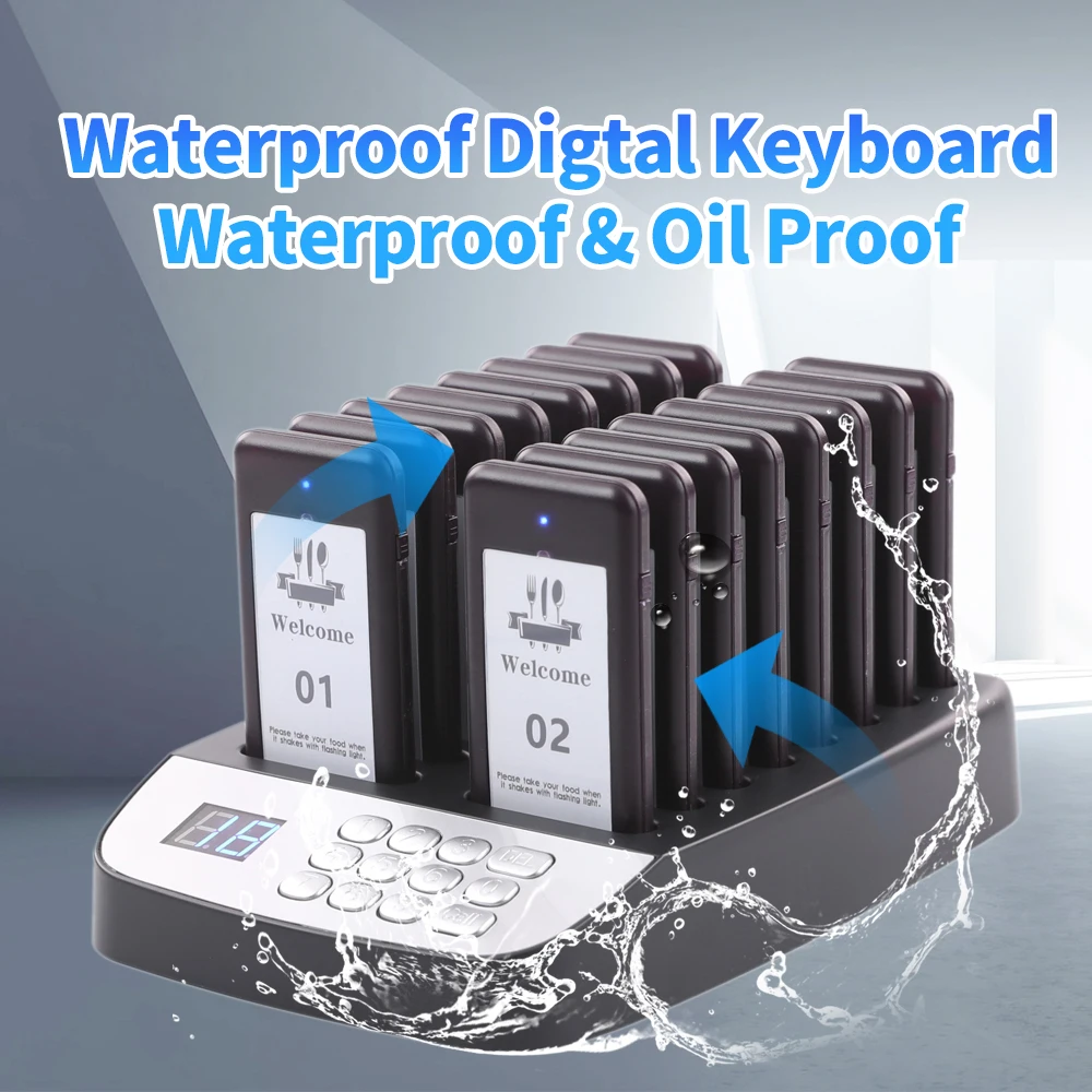 Wirelesslinkx Không Dây Nhà Hàng Pager Hàng Đợi Phân Trang Hệ Thống Cho Cà Phê Cafe Món Tráng Miệng Shop Thực Phẩm Xe Tải Triều Đình