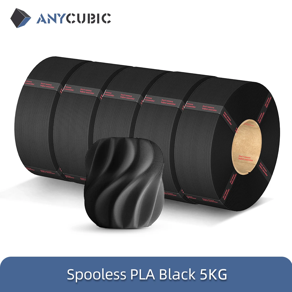 ANYCUBIC 10 KG Refill PLA Filament 3D Printer 1.75mm Spooless Plastic Rubber Filament Materiaal Voor FDM 3D Printer voor Kobra 3 S1C - afbeelding 2