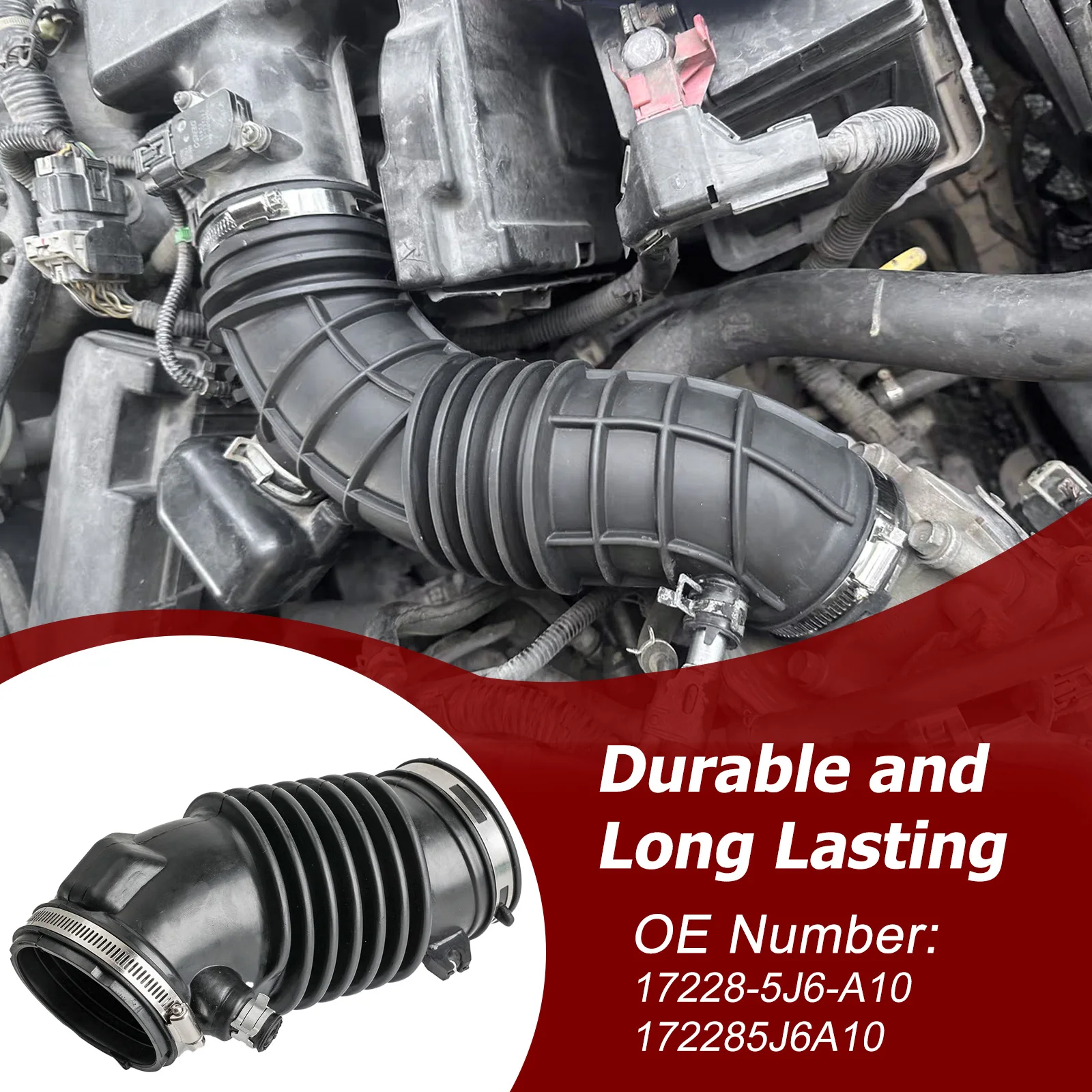 

Air Flow Tube Air Cleaner Pipe Air Filter Intake Tube Cleaner Hose For Honda Odyssey Ridgeline Pilot 2016-2021 Car Accessories