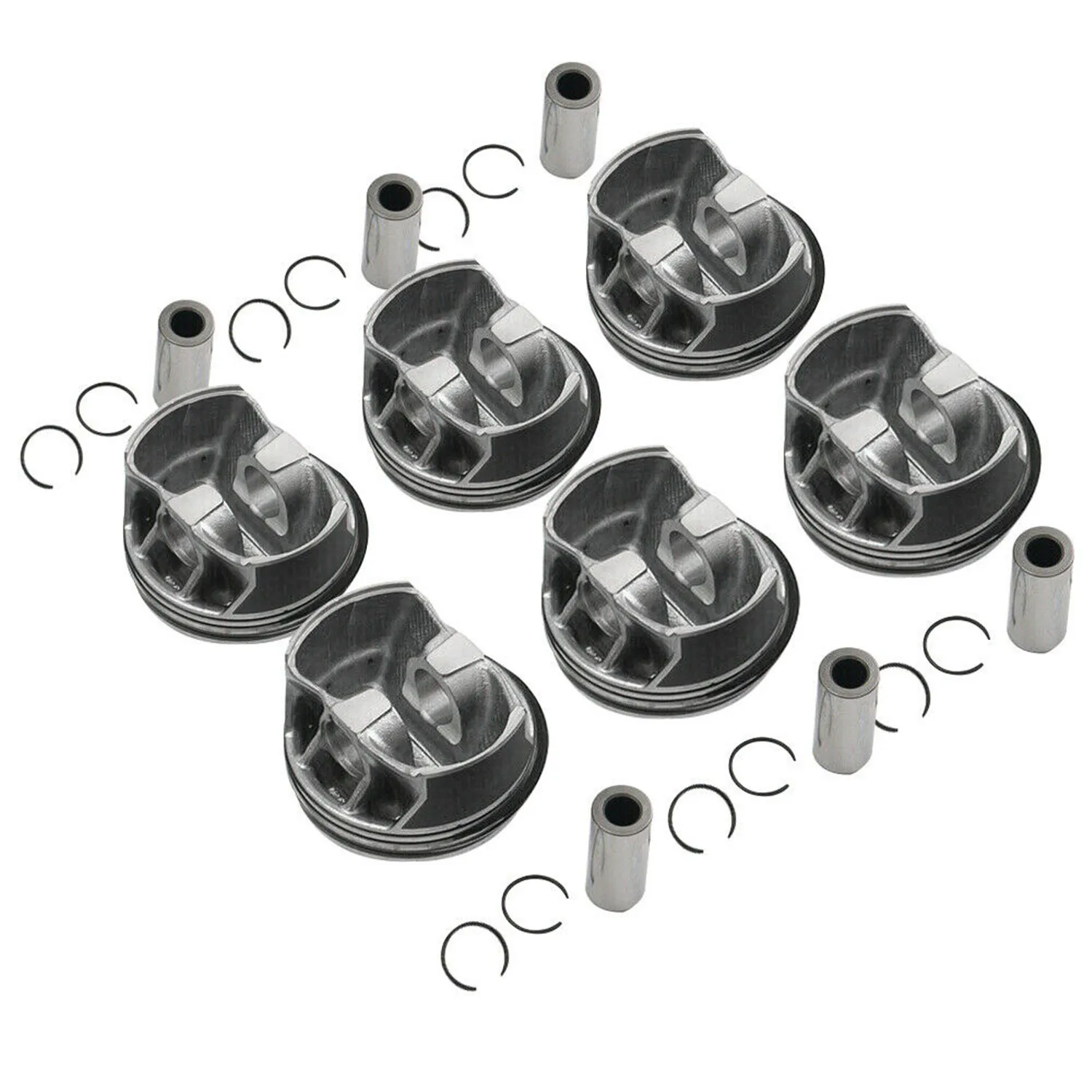 6PCS Engine Pistons Rings Φ88mm For Mercedes-Benz W205 W212 X166 E400 M276 3.0T 2760300700 2760306517 Car Replacement Parts