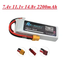 7.4v 11.1v 14.8v LiPo Battery For RC Toys Car Boats Drone Airplane Helicopter Parts 2200mAh 2s 3s 4s Battery XT60/JST/T Plug