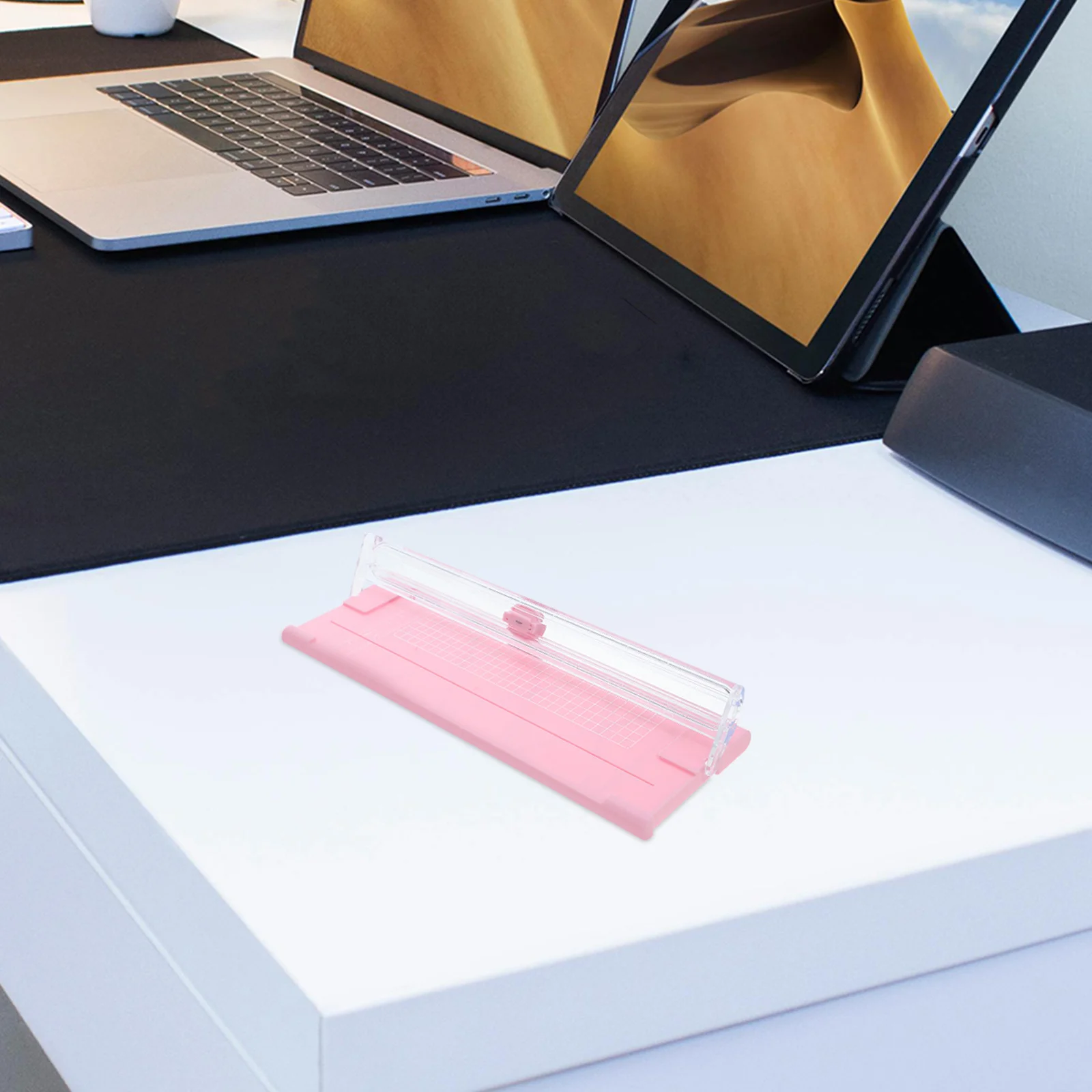 أداة تشذيب الورق اليدوية الصغيرة مقاس A4 أداة قطع الصور المحمولة لسكرابوكينغ وصياغة معدات قطع الورق المكتبية #3