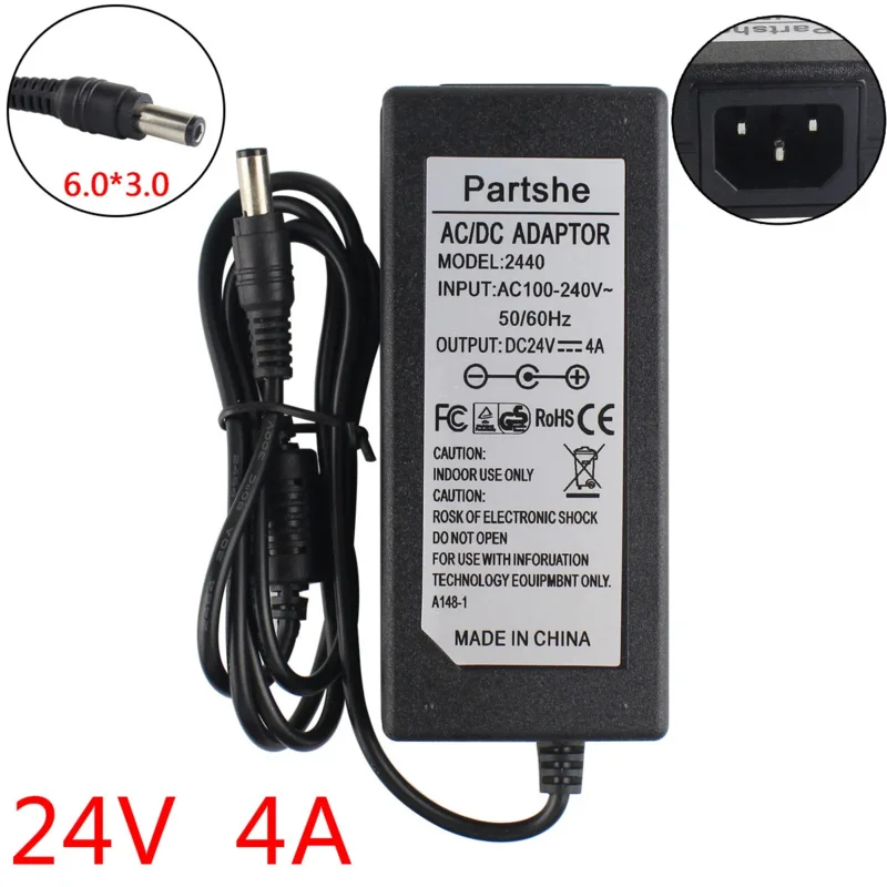 24V 4A AC adapter for zebra zp550 zp450 gx420d gk420d gk420t gx420t gx430t gt810 gc420 Printer Adapter