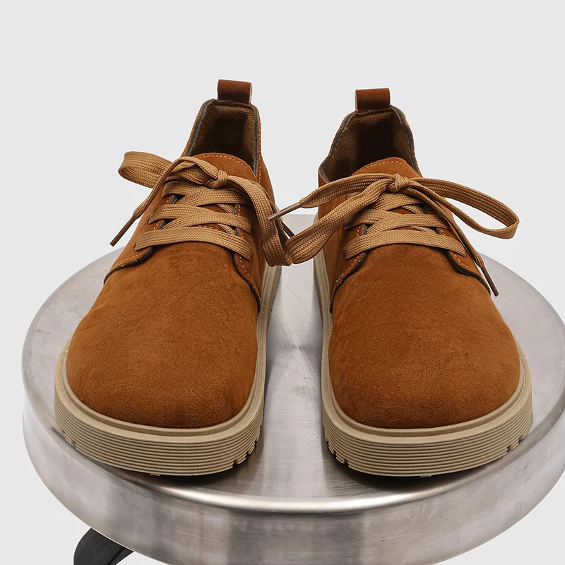 

Новинка 2024, мужская обувь больших размеров, высококачественная замшевая повседневная обувь, удобные многофункциональные модные низкие туфли на толстой подошве