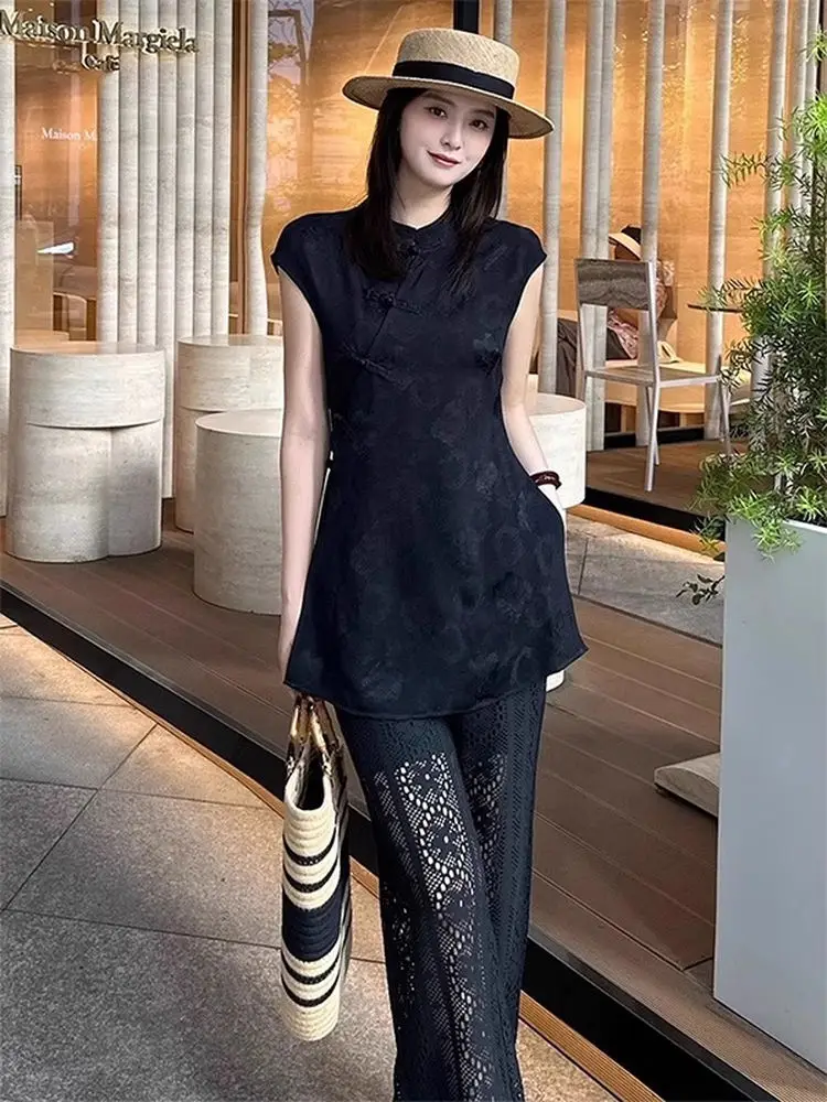 

Ele Bla irt, новый китайский комплект Sle Faion, летний новый дизайн, уникальный красивый женский комплект премиум-класса, маленькая партия