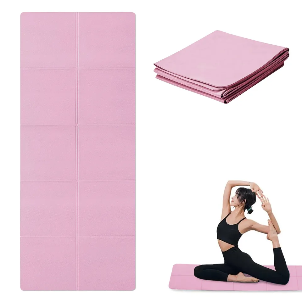 The Workout Mat 6mm ピンク Fitness Exercise Mat Pink CAMBIVO Yoga Mat, 6mm Thick Eco Friendly