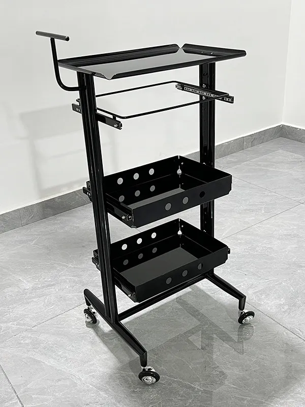 Kapper Gereedschapskast Roestvrij staal Kapper Gereedschapskast Kapsalon Speciale kar Multifunctionele plank Haar knippen