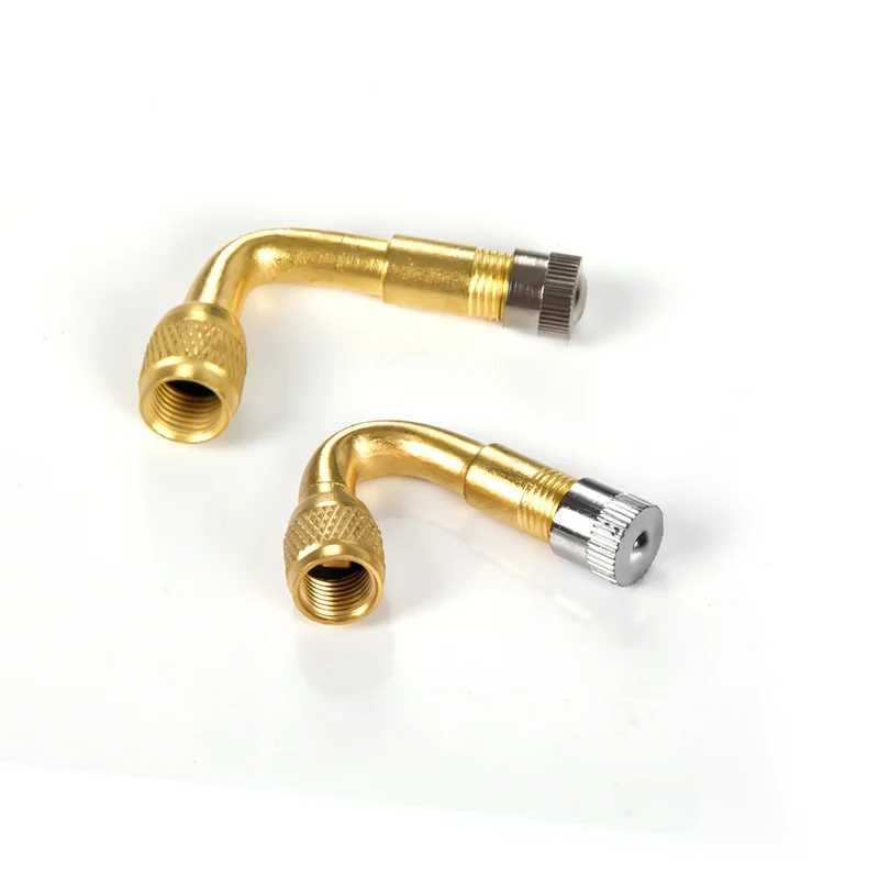 45/90/135 Degree Bent  Air Tyre Valves Adapter Car Valve Inflator Extension Stem Brass for Truck Motorcycle Cycling Accessories