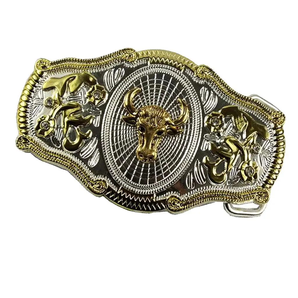 

Men's Belt Buckles 3D Punk Clothing Accessories (Bull Head Pattern)