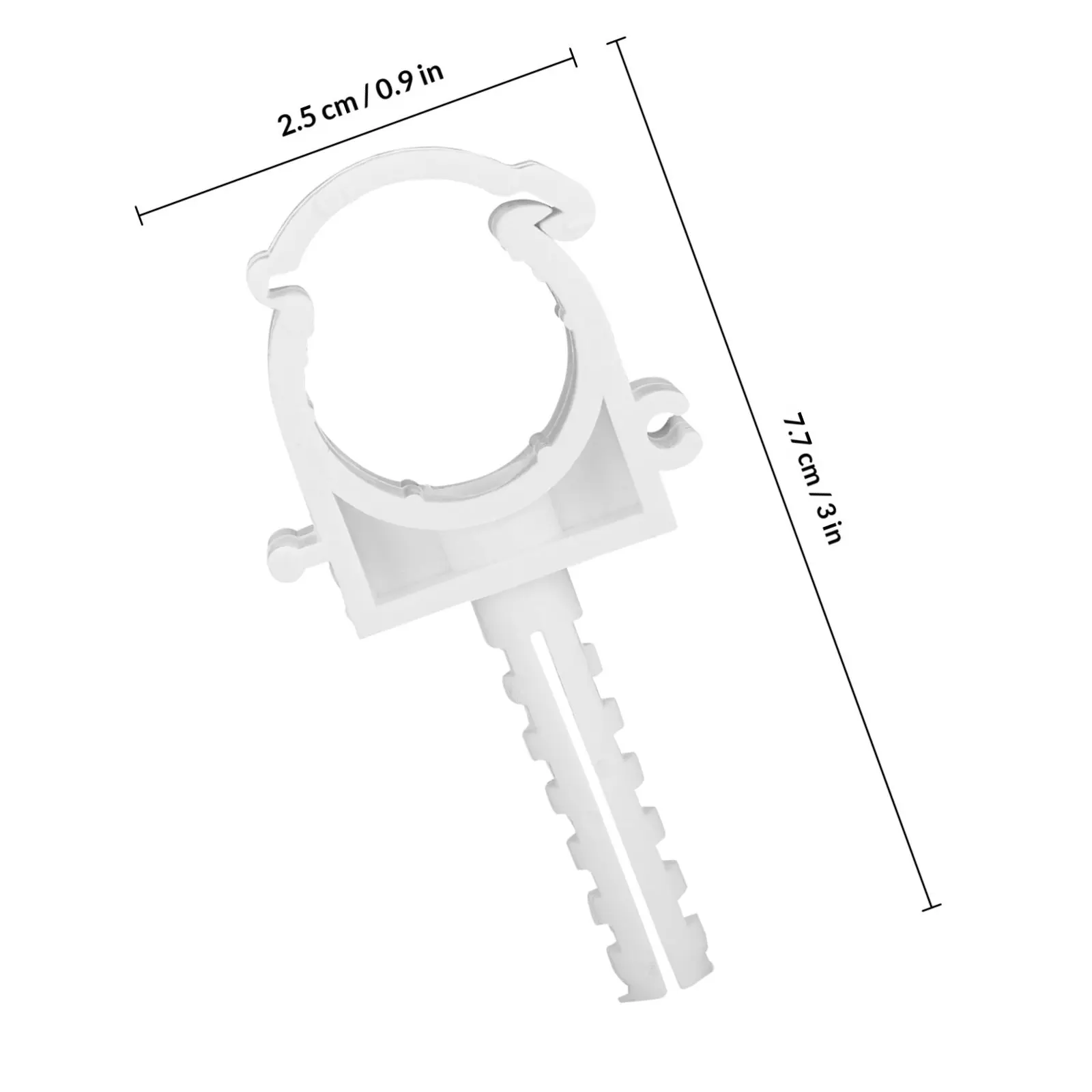20Pcs Water Pipe Clamps Tough Ppr Material Simple Structure Hose Fixing Buckles Tubing Supports Water Pin Clamps