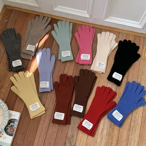 귀여운 토끼 뜨게 장갑 여성용 겨울 벙어리 장갑, 공장 아울렛 모피 장갑, 여성용 겨울 장갑, 여아용 벙어리 장갑, 2024 