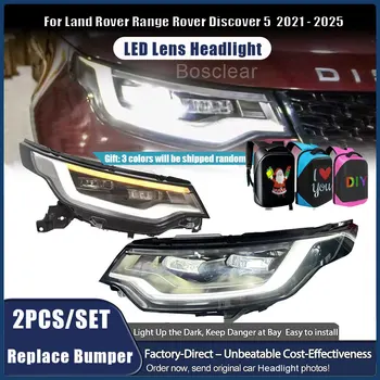 LED Car Front Lamps Assembly for Land Rover Discovery 5 2021-2025  Auto Headlight with Dual Projector Lens Condition Accessories