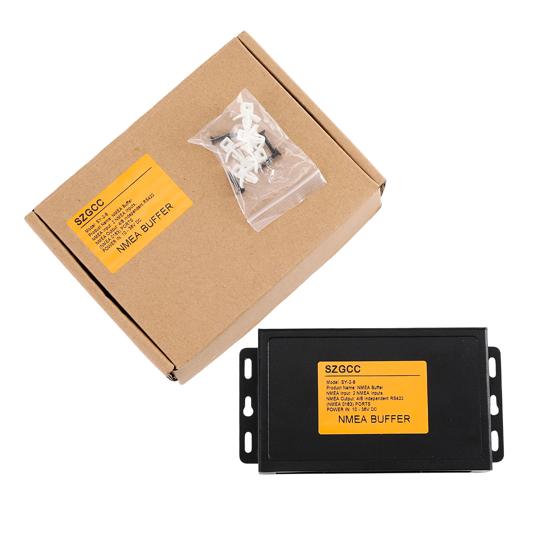 Matsutec SY-2-8 NMEA مدخل عازل 2، مخرج 4، قوة 10-36 فولت لوازم بحرية موزع متعدد الإشارات NMEA0183 فاصل للسفينة #1